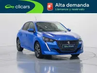 Usado Peugeot 208 Allure 102 CV (75 kW) 2020 Azul Utilitario