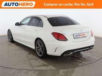 Usado Mercedes C200 AMG line 184 CV (135 kW) 2019 Blanco Berlina