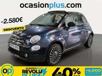 Usado Fiat 500C Lounge 69 CV (50 kW) 2018 Azul Descapotable