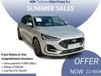 Usado Ford Focus ST-Line X 125 CV (91 kW) 2023 Gris / plata Berlina