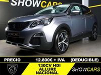 Usado Peugeot 3008 Allure 131 CV (96 kW) 2021 Gris SUV