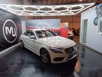 Usado Mercedes C250 AMG line 204 CV (150 kW) 2014 Blanco Berlina