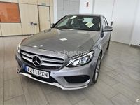 Usado Mercedes C220 AMG line 170 CV (125 kW) 2014 Gris / plata Berlina
