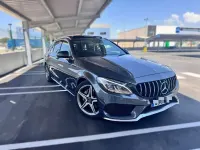 Usado Mercedes C220 AMG 170 CV (125 kW) 2015 Azul Familiar