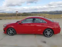 Usado Mercedes CLA220 AMG line 170 CV (125 kW) 2015 Rojo Coupe