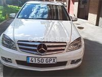 Usado Mercedes C200 Avantgarde 136 CV (100 kW) 2009 Blanco Berlina