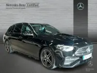 Usado Mercedes C220 AMG line 200 CV (147 kW) 2024 Negro Familiar