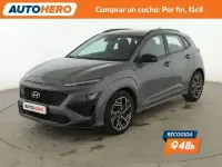 Usado Hyundai Kona N Line 120 CV (88 kW) 2022 Gris SUV