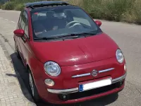 Usado Fiat 500 71 CV (52 kW) 2009 Rojo Descapotable