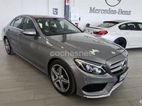 Usado Mercedes C220 AMG line 170 CV (125 kW) 2014 Gris / plata Berlina