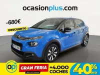 Usado Citroën C3 Feel 82 CV (60 kW) 2018 Azul Utilitario