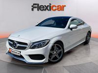 Usado Mercedes C220 AMG line 170 CV (125 kW) 2015 Blanco Coupe