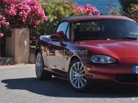 Usado Mazda MX5 90 CV (66 kW) 1998 Granate Descapotable