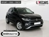 Usado VW T-Cross Sportline 110 CV (80 kW) 2022 Negro SUV