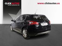 Usado Peugeot 308 Allure 110 CV (80 kW) 2021 Negro Berlina