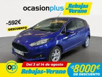 Usado Ford Fiesta Trend 82 CV (60 kW) 2017 Azul Utilitario