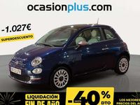 Usado Fiat 500 Lounge 70 CV (51 kW) 2020 Azul Utilitario