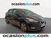 Usado Nissan Micra Acenta 90 CV (66 kW) 2017 Negro Utilitario