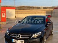 Usado Mercedes C220 AMG line 170 CV (125 kW) 2016 Negro Berlina