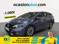 Usado Honda Civic Elegance 120 CV (88 kW) 2017 Azul Familiar