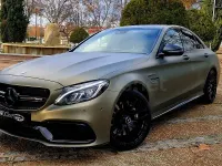 Usado Mercedes C63 AMG 476 CV (350 kW) 2017 Verde Berlina