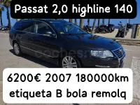 Usado VW Passat Highline 140 CV (102 kW) 2007 Gris / plata Familiar
