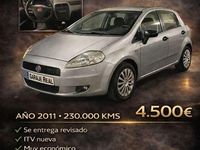Usado Fiat Grande Punto Active 75 CV (55 kW) 2011 Plateado Utilitario