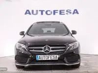 Usado Mercedes C220 AMG line 170 CV (125 kW) 2018 Negro Familiar