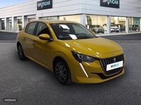 Usado Peugeot 208 Active 100 CV (73 kW) 2021 Amarillo Utilitario