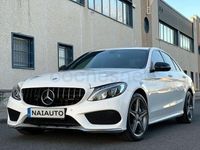 Usado Mercedes C220 AMG line 170 CV (125 kW) 2016 Blanco Berlina