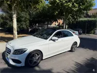 Usado Mercedes C220 AMG line 170 CV (125 kW) 2014 Blanco Berlina