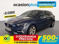 Usado Seat Leon FR 110 CV (80 kW) 2023 Gris Utilitario