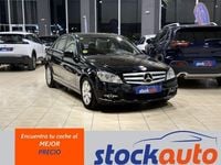 Usado Mercedes C200 Avantgarde 136 CV (100 kW) 2009 Negro Berlina