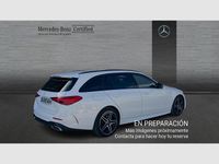 Usado Mercedes C220 AMG line 200 CV (147 kW) 2023 Blanco Familiar