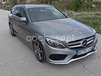 Usado Mercedes C220 AMG line 170 CV (125 kW) 2015 Gris / plata Familiar