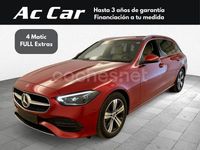 Usado Mercedes C220 200 CV (147 kW) 2022 Rojo Familiar