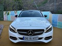 Usado Mercedes C220 AMG line 170 CV (125 kW) 2015 Blanco Berlina