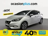 Usado Nissan Micra N-Connecta 90 CV (66 kW) 2017 Gris plata Utilitario