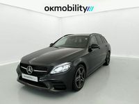 Usado Mercedes C220 AMG line 194 CV (142 kW) 2021 Negro Familiar