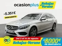 Usado Mercedes C220 170 CV (125 kW) 2018 Gris / plata Familiar