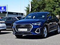 Usado Audi Q3 Sportback S-Line 150 CV (110 kW) 2021 Azul metalizado SUV