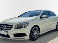 Usado Mercedes A180 AMG line 109 CV (80 kW) 2014 Blanco Berlina