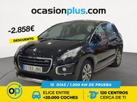 Usado Peugeot 3008 Style 120 CV (88 kW) 2016 Negro Berlina