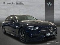 Usado Mercedes C200 AMG line 204 CV (150 kW) 2021 Azul cavansita