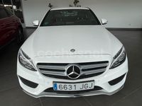 Usado Mercedes C220 AMG line 170 CV (125 kW) 2015 Blanco Berlina