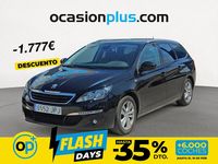 Usado Peugeot 308 Style 130 CV (95 kW) 2016 Negro Familiar