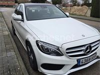 Usado Mercedes C220 AMG line 170 CV (125 kW) 2014 Blanco Berlina