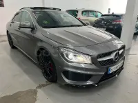 Usado Mercedes CLA200 AMG line 136 CV (100 kW) 2015 Gris / plata Coupe