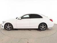 Usado Mercedes C220 AMG line 170 CV (125 kW) 2015 Blanco Berlina