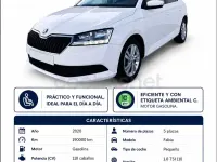Usado Skoda Fabia Ambition 110 CV (80 kW) 2020 Blanco Utilitario